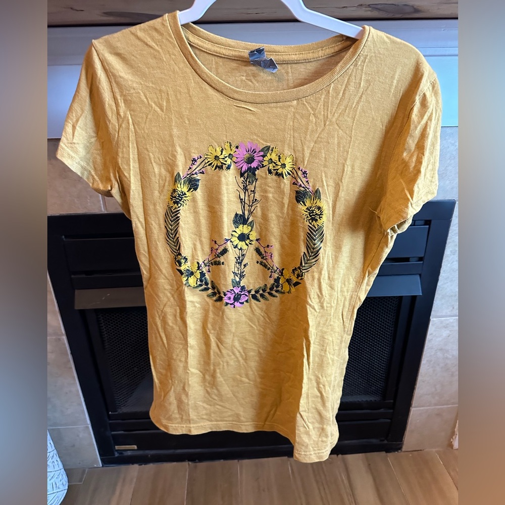 Yellow graphic tee